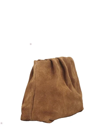 Beck Söndergaard - Suede Clutch Taske - Cognac Brown